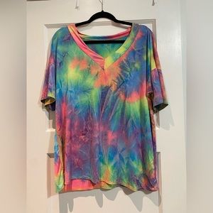 Colorful tie dye shirt